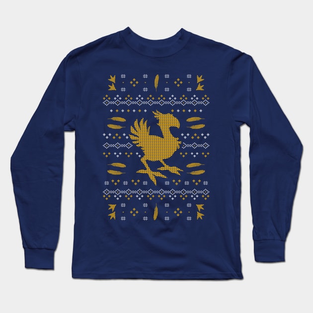 Chocobo Christmas Long Sleeve T-Shirt by Alundrart